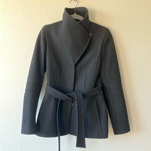 Reiss Black Belted Coat (Casper)